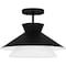 Quoizel Semi-Flush Mount Semi Flush 1 Light Matte Black QSF6171MBK - alternate 3